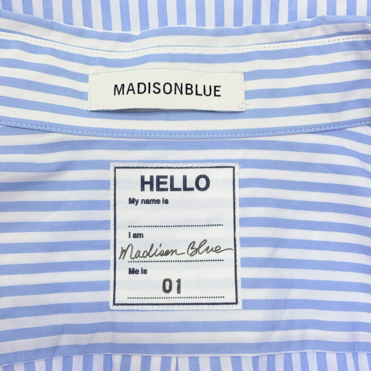 MADISON BLUE / 매디슨 블루 | BD SH B.STRIPE 스트라이프 셔츠 | 01 (S) | 라이트 블루 / 화이트 | 여성