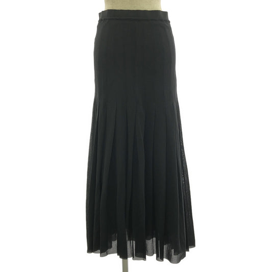 JIL SANDER | Sheer pleated skirt / lined | 34 | Women's