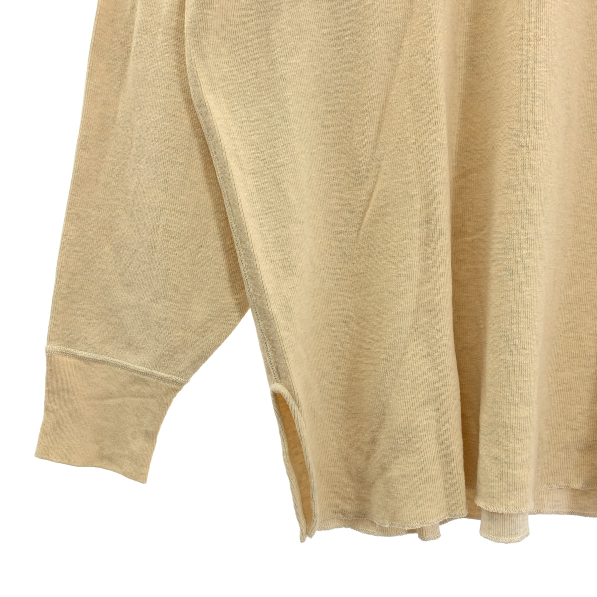 YE OLD AND NEW MAN / E 올드 앤 뉴먼 | UNDER01 코튼 모크 넥 롱 슬리브 컷 톱 |