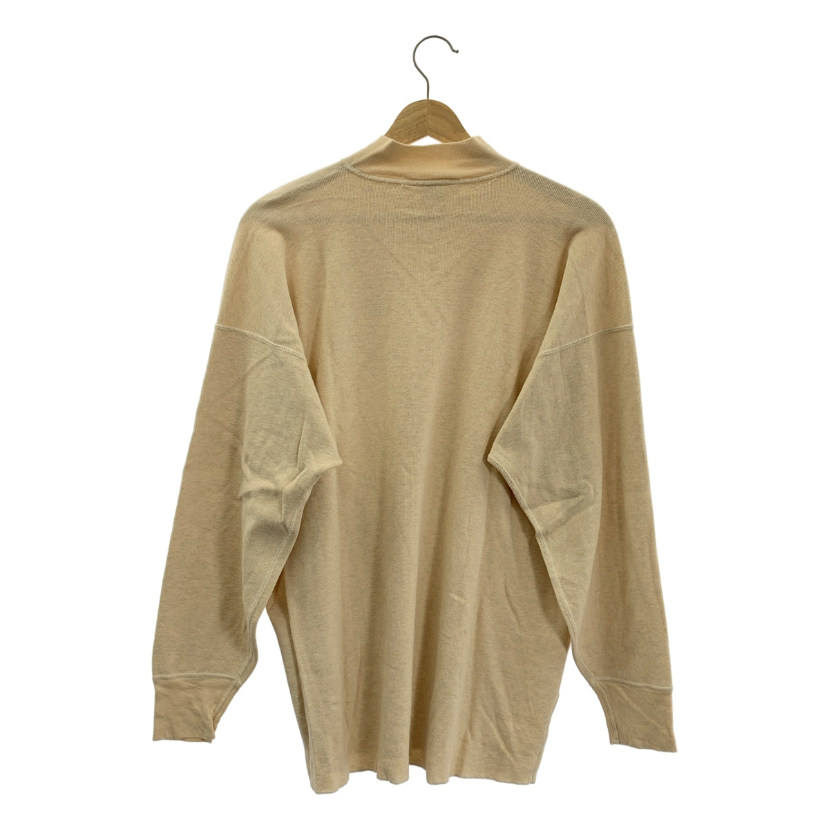 YE OLD AND NEW MAN / E 올드 앤 뉴먼 | UNDER01 코튼 모크 넥 롱 슬리브 컷 톱 |