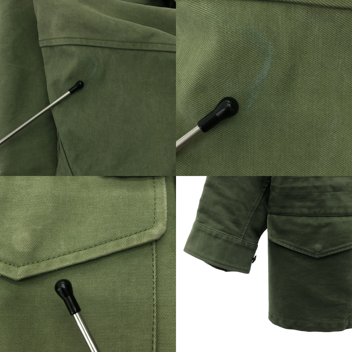 AURALEE / オーラリー | WASHED DOUBLE CLOTH FIELD JACKET M65 フィールド ジャケット | 0 | カーキ | レディース