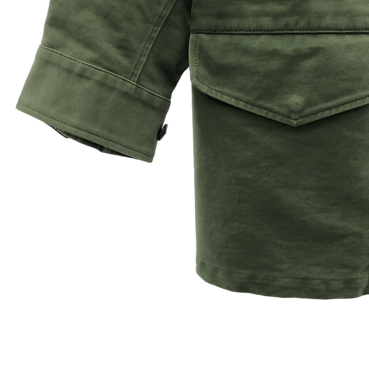 AURALEE / オーラリー | WASHED DOUBLE CLOTH FIELD JACKET M65 フィールド ジャケット | 0 | カーキ | レディース