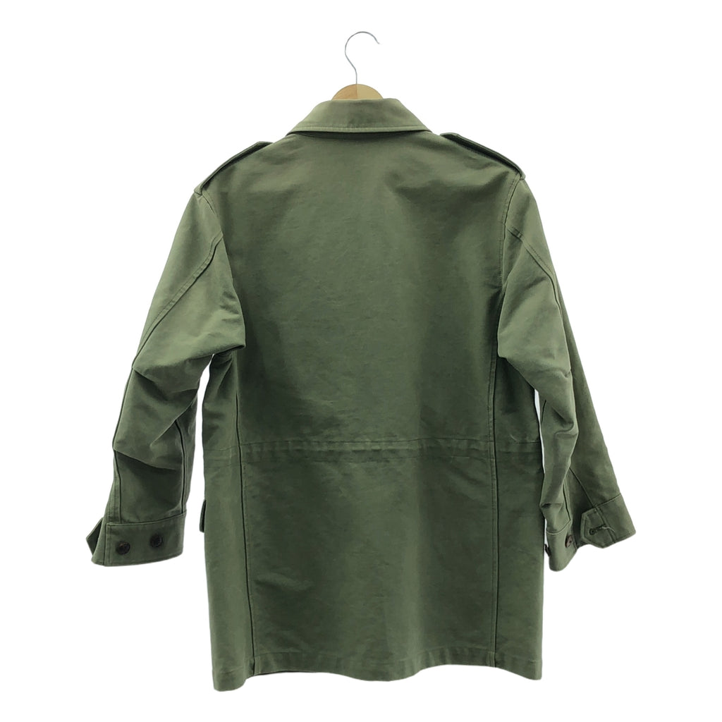AURALEE / オーラリー | WASHED DOUBLE CLOTH FIELD JACKET M65 フィールド ジャケット | 0 | カーキ | レディース