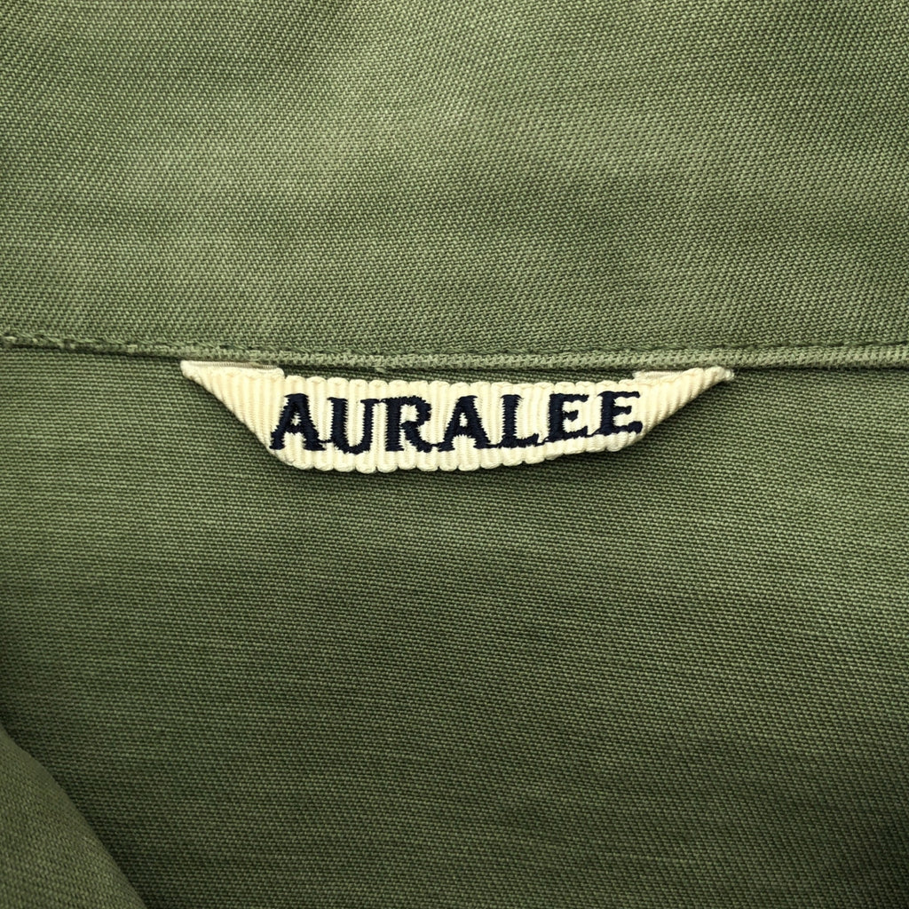 AURALEE / オーラリー | WASHED DOUBLE CLOTH FIELD JACKET M65 フィールド ジャケット | 0 | カーキ | レディース
