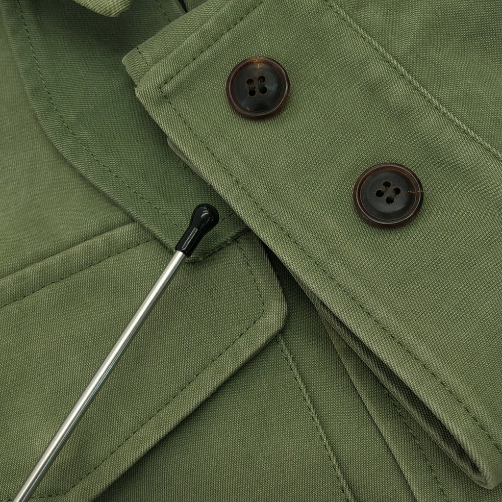 AURALEE / オーラリー | WASHED DOUBLE CLOTH FIELD JACKET M65 フィールド ジャケット | 0 | カーキ | レディース