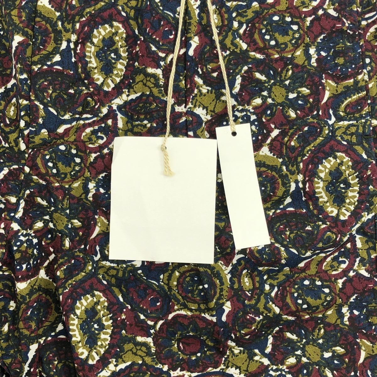 [新品] Engineered Garments | 2023 春夏 | 棉質蠟染印花日落短褲 | S 碼 | 橄欖綠 | 男款