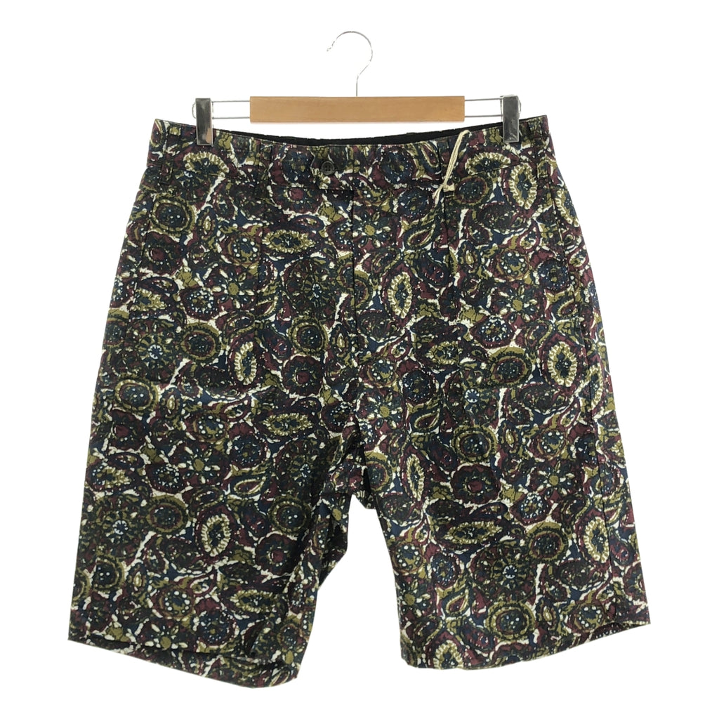 【新品】  Engineered Garments / エンジニアドガーメンツ | 2023SS | SUNSET SHORT COTTON BATIK バティック柄 サンセットショーツ | S | オリーブ | メンズ