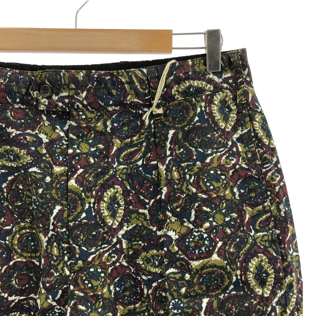【新品】  Engineered Garments / エンジニアドガーメンツ | 2023SS | SUNSET SHORT COTTON BATIK バティック柄 サンセットショーツ | S | オリーブ | メンズ