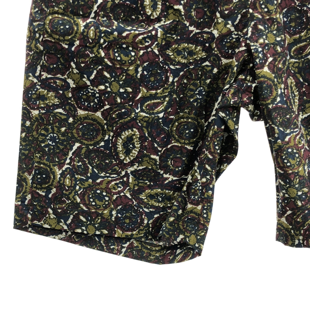 【新品】  Engineered Garments / エンジニアドガーメンツ | 2023SS | SUNSET SHORT COTTON BATIK バティック柄 サンセットショーツ | S | オリーブ | メンズ