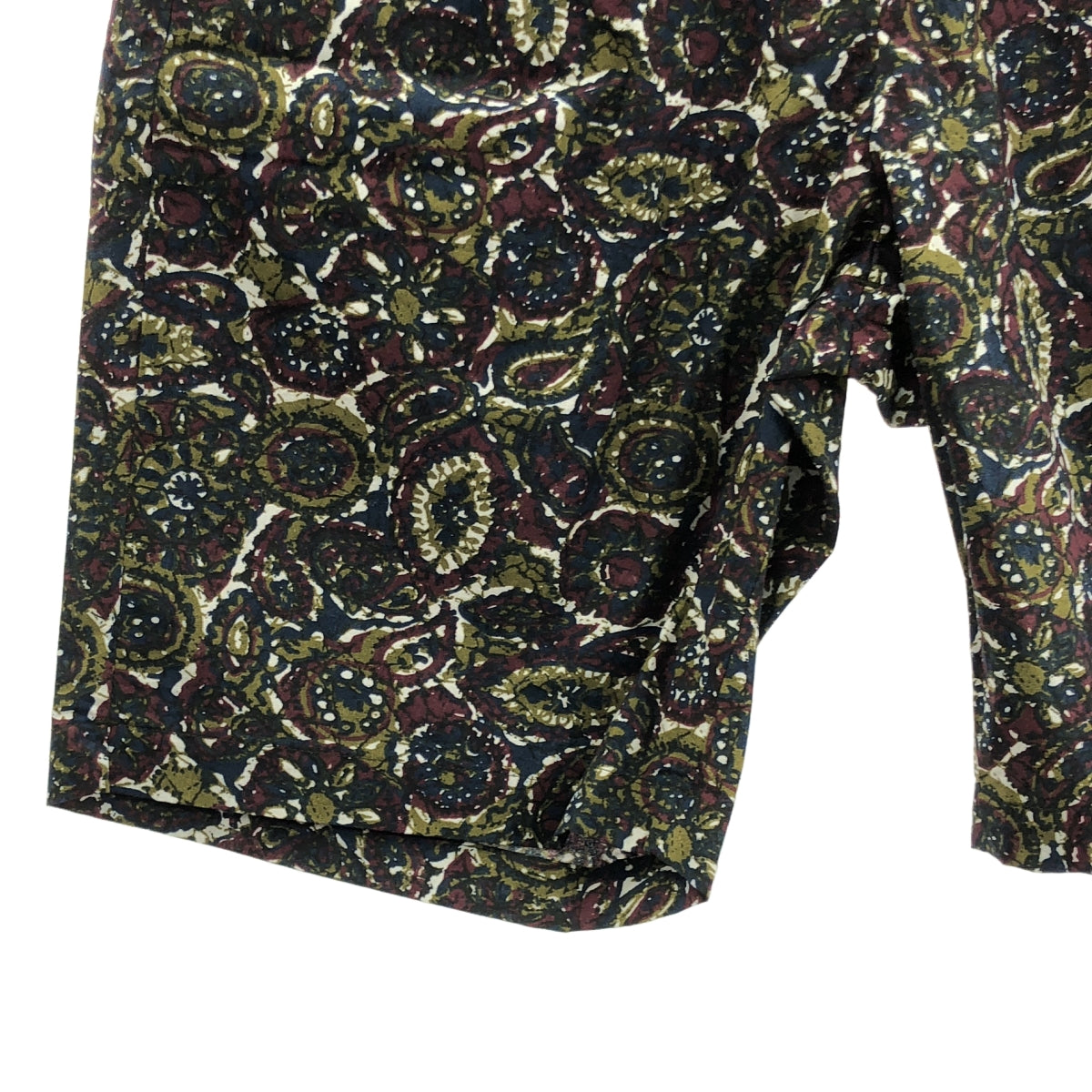 【新品】  Engineered Garments / エンジニアドガーメンツ | 2023SS | SUNSET SHORT COTTON BATIK バティック柄 サンセットショーツ | S | オリーブ | メンズ