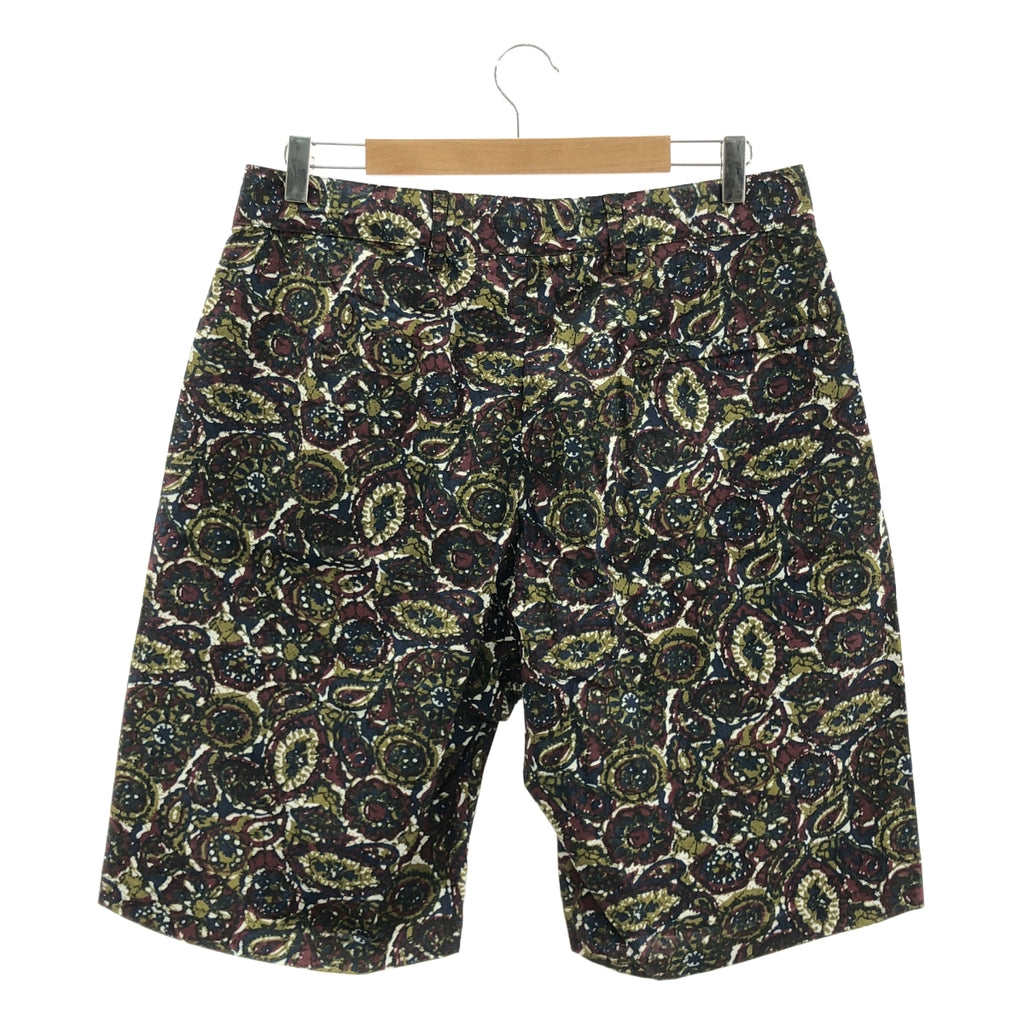 【新品】  Engineered Garments / エンジニアドガーメンツ | 2023SS | SUNSET SHORT COTTON BATIK バティック柄 サンセットショーツ | S | オリーブ | メンズ