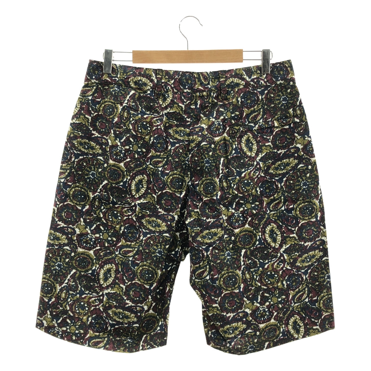 【新品】  Engineered Garments / エンジニアドガーメンツ | 2023SS | SUNSET SHORT COTTON BATIK バティック柄 サンセットショーツ | S | オリーブ | メンズ