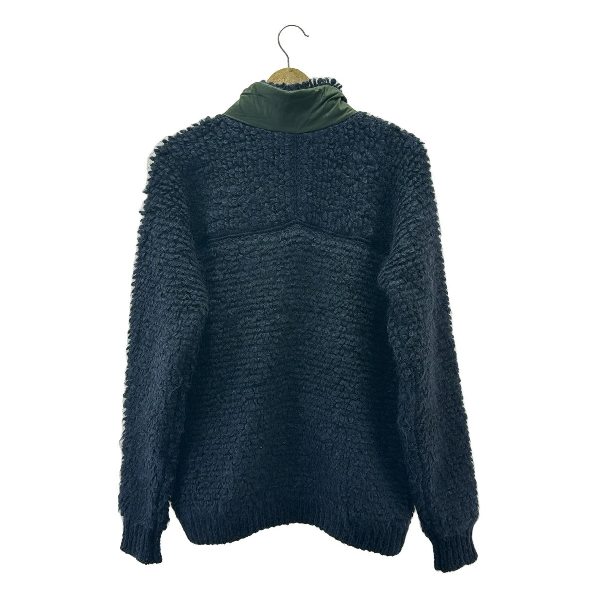 MARNI / マルニ | 2022AW | カーリー モヘア ジップ カーディガン | 40 | ネイビー | メンズ