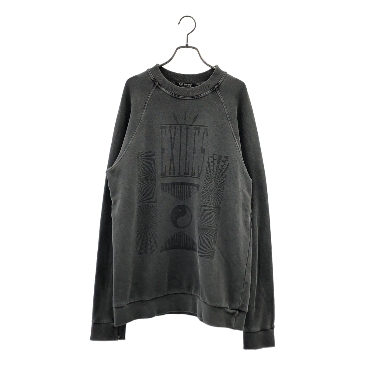 RAF SIMONS / ラフシモンズ | 2004AW | WAVES期 EXILES プリント クルーネックスウェット | 46 | メンズ