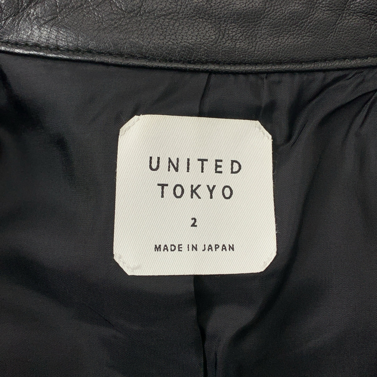 UNITED TOKYO / ユナイテッドトウキョウ | レザー シングルライダースジャケット | 2 | メンズ