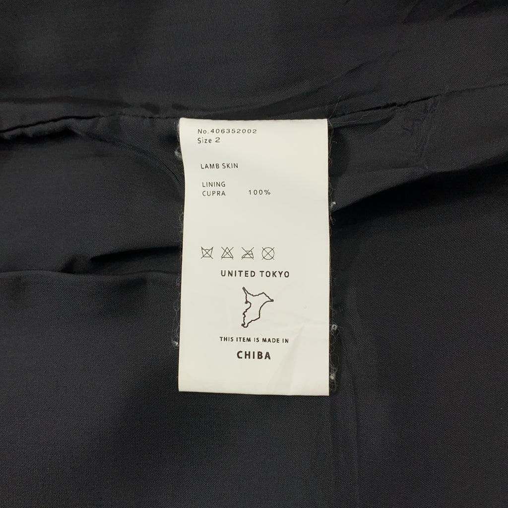 UNITED TOKYO / ユナイテッドトウキョウ | レザー シングルライダースジャケット | 2 | メンズ