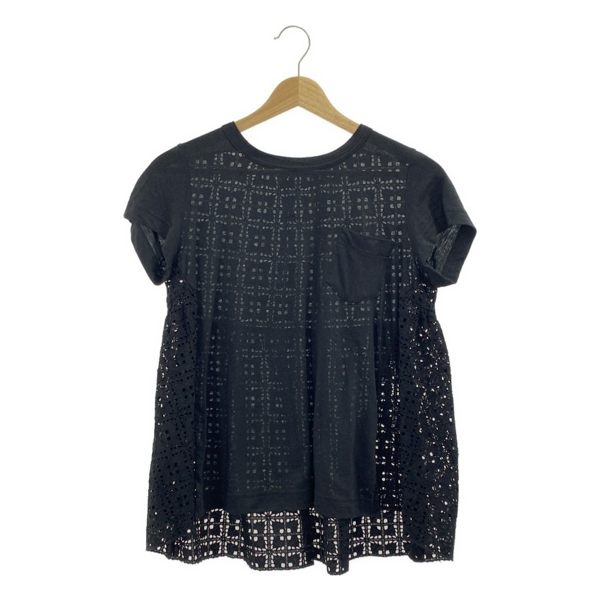 sacai luck / サカイラック | バック レース切替 カットソー | 2 | レディース