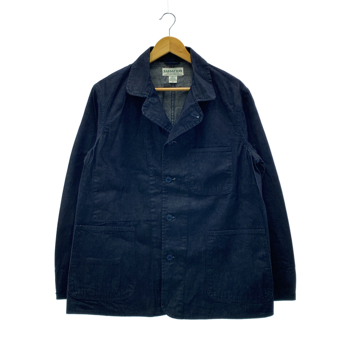 SASSAFRAS / 사사후라스 | Sprayer Jacket 12oz Denim 데님 스플레이 재킷 | S | 남성