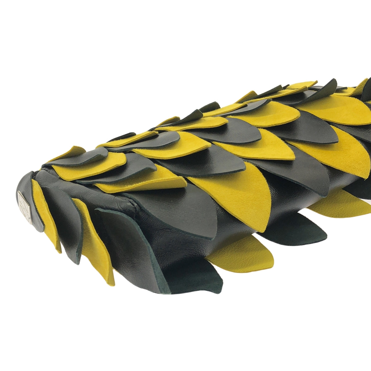 TOMASINI / トマジーニ | チェーン レザー デザイン バッグ | ブラック/イエロー | レディース