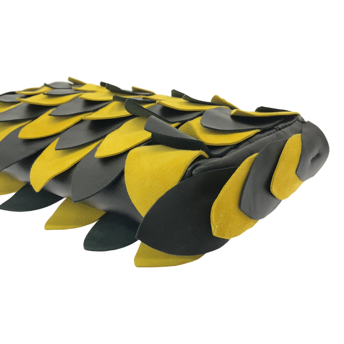 TOMASINI / トマジーニ | チェーン レザー デザイン バッグ | ブラック/イエロー | レディース