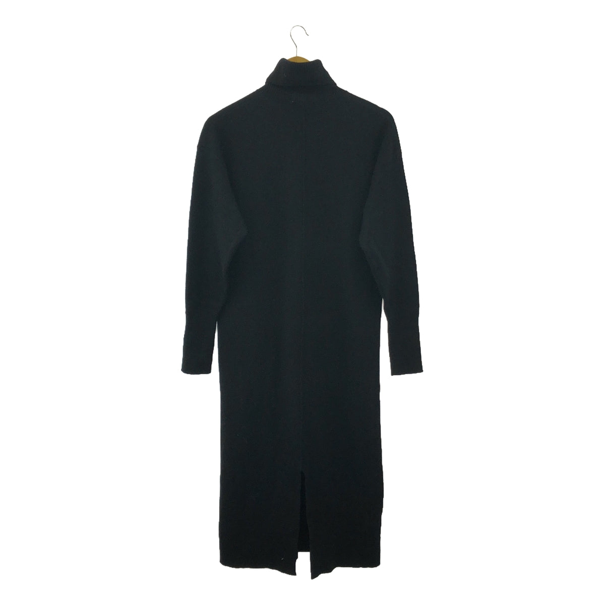 斯洛貝耶納 | 2022秋冬 |可洗羊毛高領連身裙 | F |黑色 |女性的