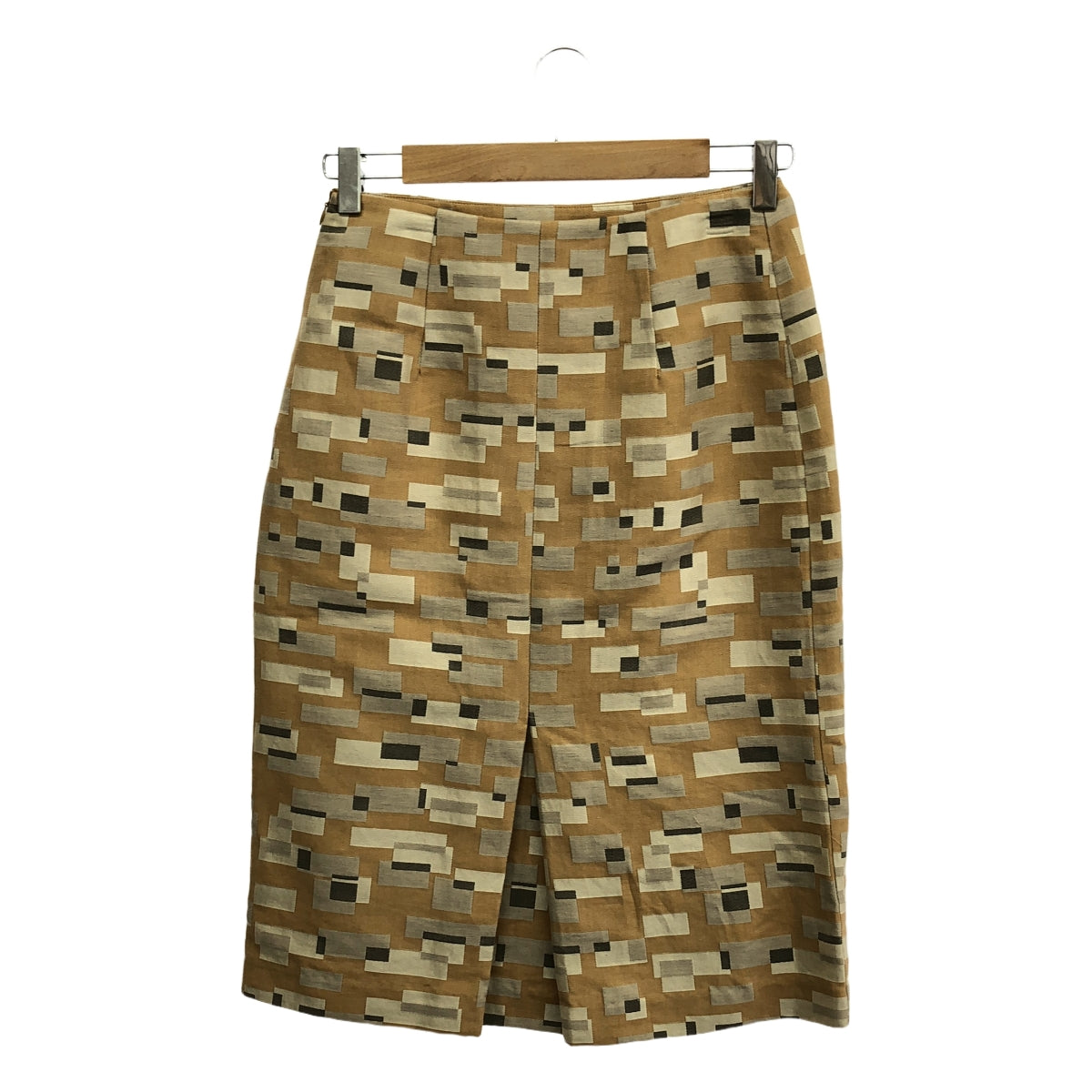 nooy / 누이 | 자카드 사이드 지퍼 스커트 | 브라운 계열 | 여성