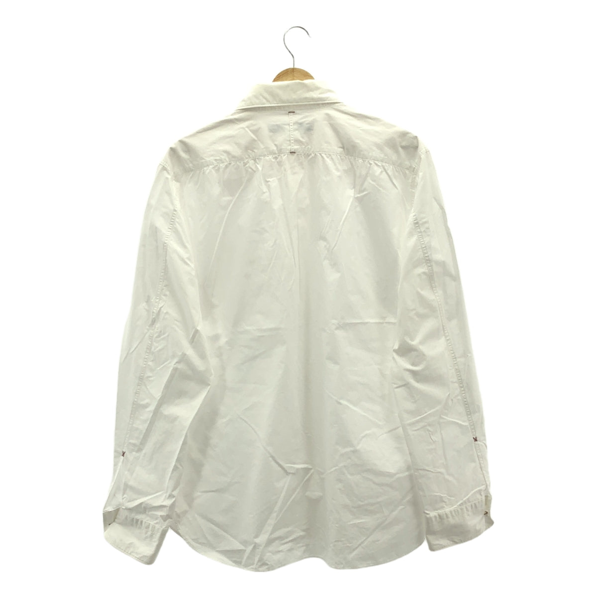 JUNYAWATANABE COMMEdesGARCONS MAN / 준야와타나베만 | 2009SS | 대각선 포켓 긴 소매 코튼 셔츠 | L | 화이트 / 레드 | 남성