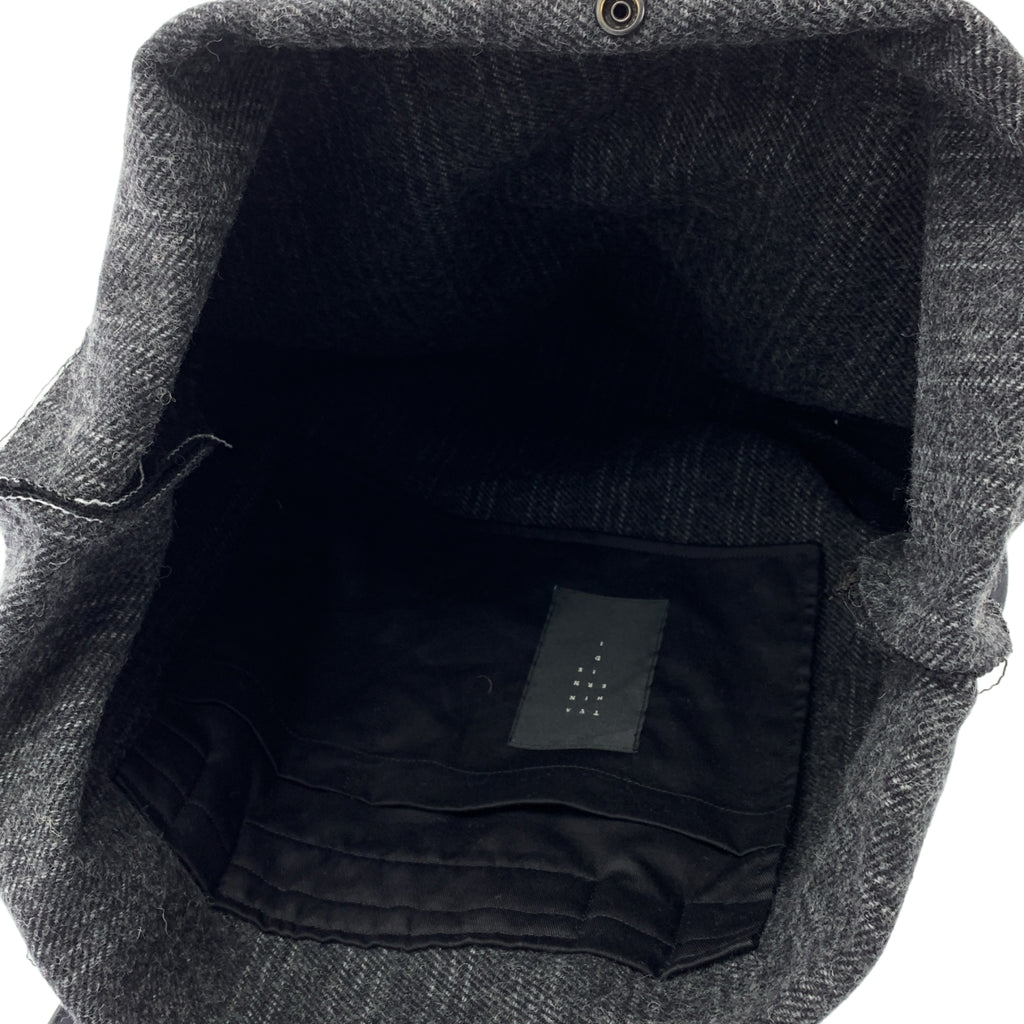 The Viridi-Anne / ザヴィリジアン | ウール レザーハンドル トートバッグ |