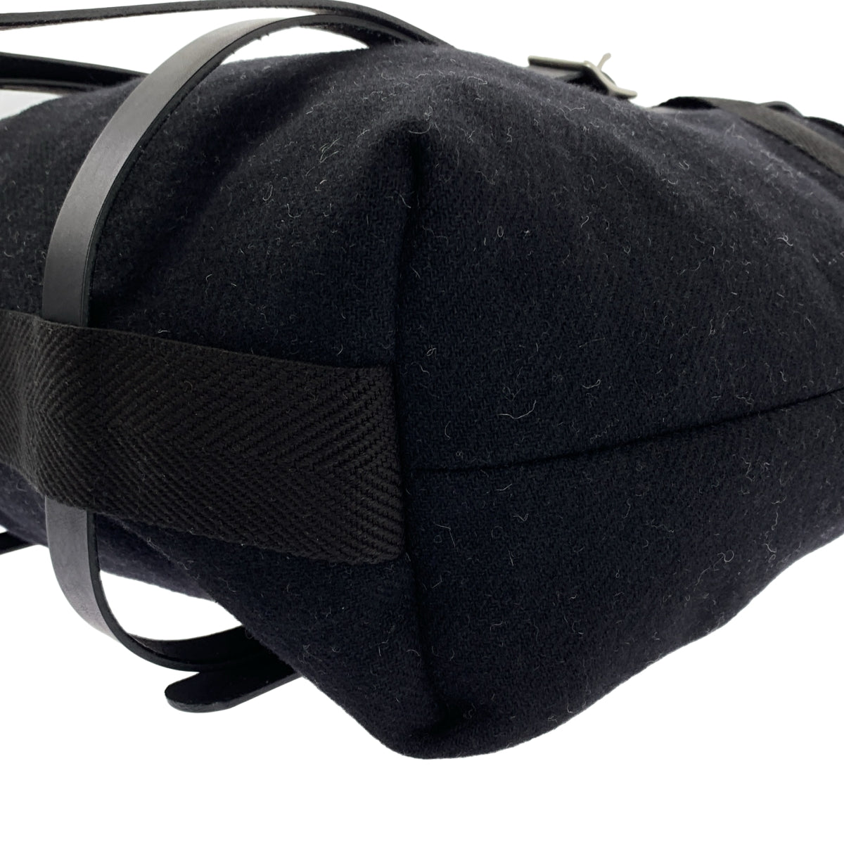 The Viridi-Anne / ザヴィリジアン | ウール レザーハンドル トートバッグ |