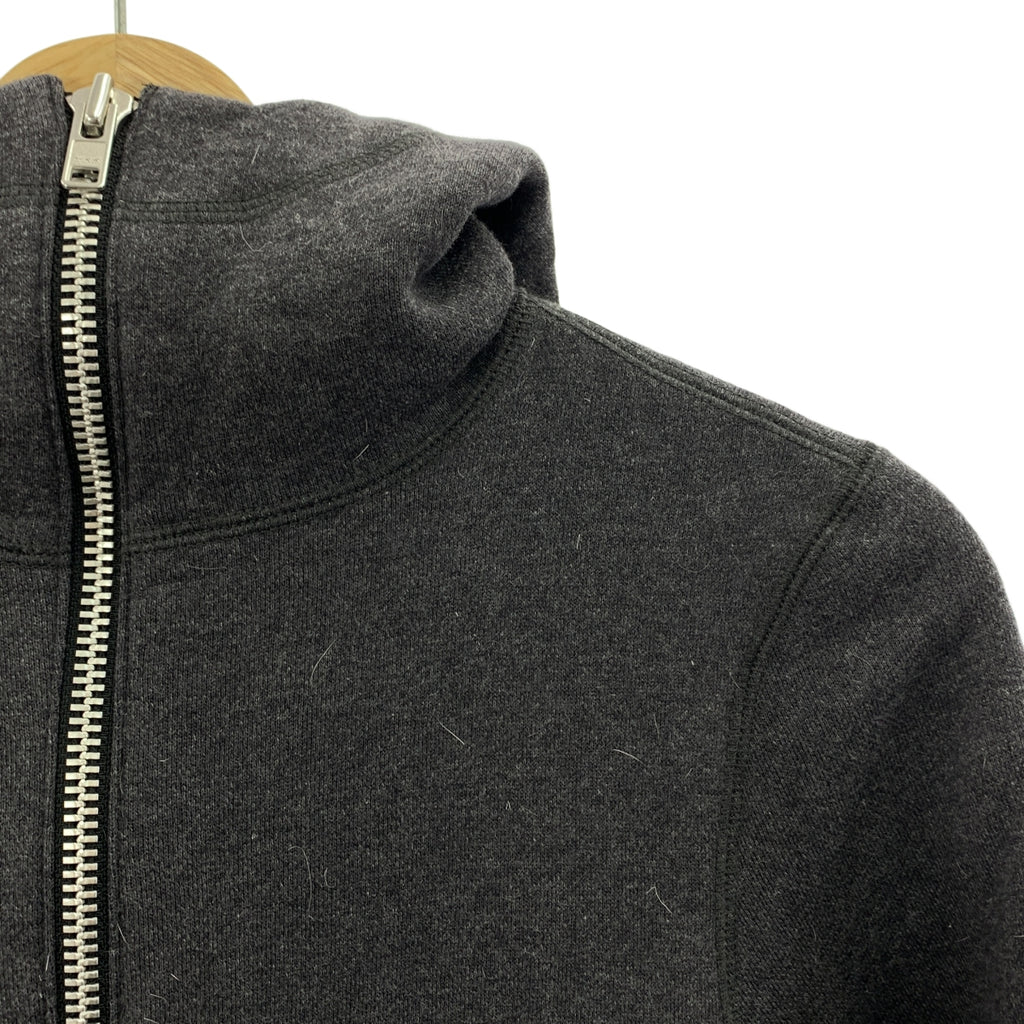 sacai / サカイ | ウール混 異素材ドッキング フリル ジップアップ スウェットパーカー | 1 | レディース