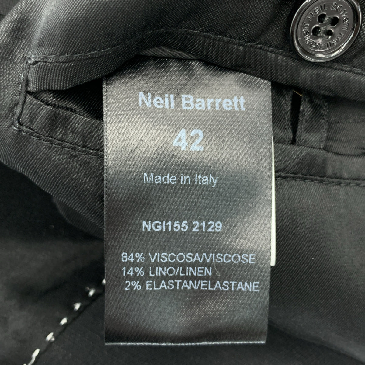 Neil Barrett | 標誌扣款 1B 單排扣外套 | 全襯裡 | 尺寸 42 | 黑色 | 女款