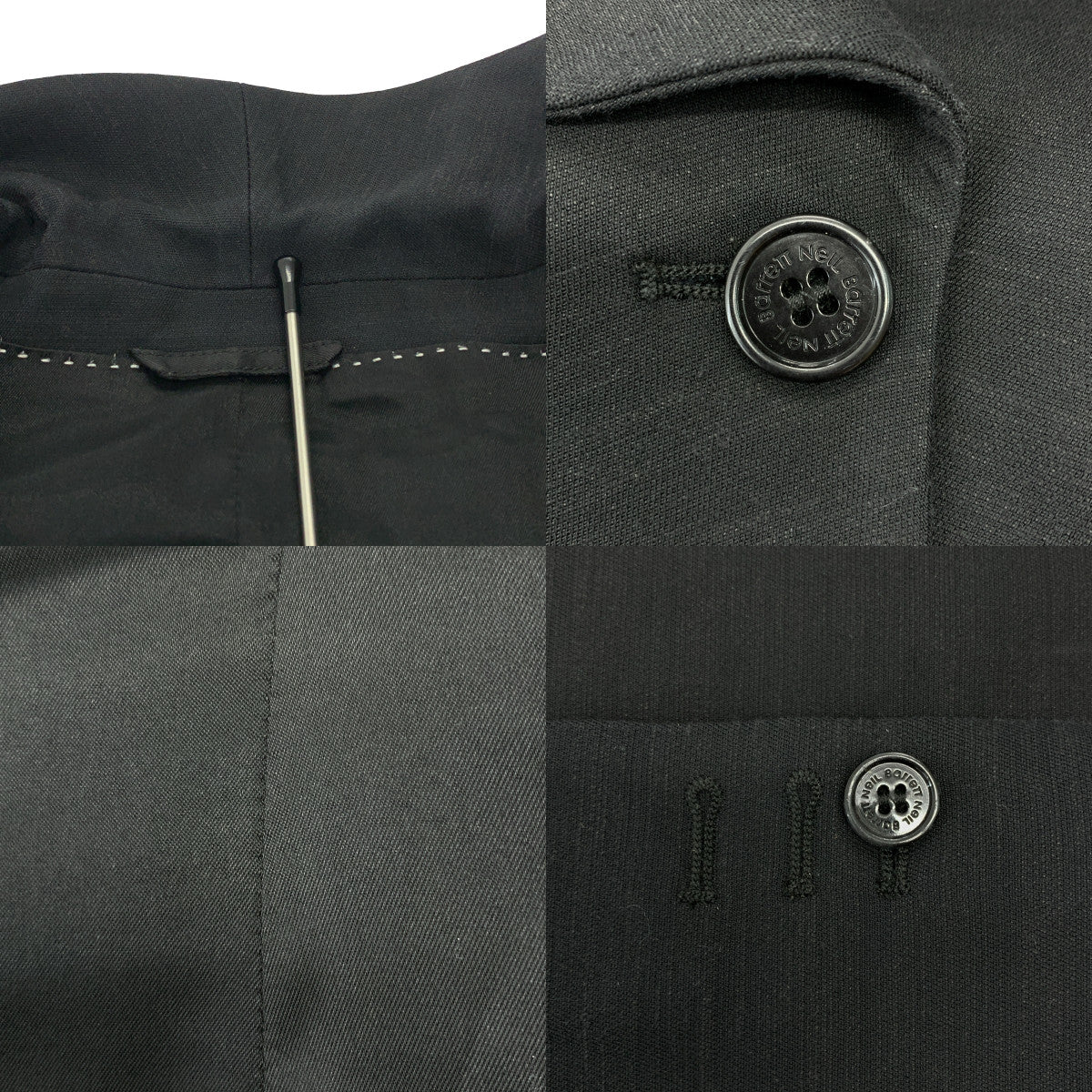 Neil Barrett | 標誌扣款 1B 單排扣外套 | 全襯裡 | 尺寸 42 | 黑色 | 女款