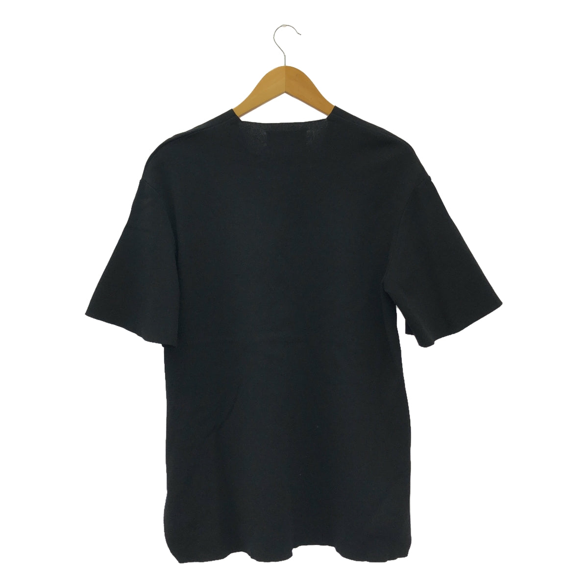 Mame Kurogouchi / Mame Kurogouchi | Milano Ribbed V-Neck Top Tops | 1 | Black | Women's