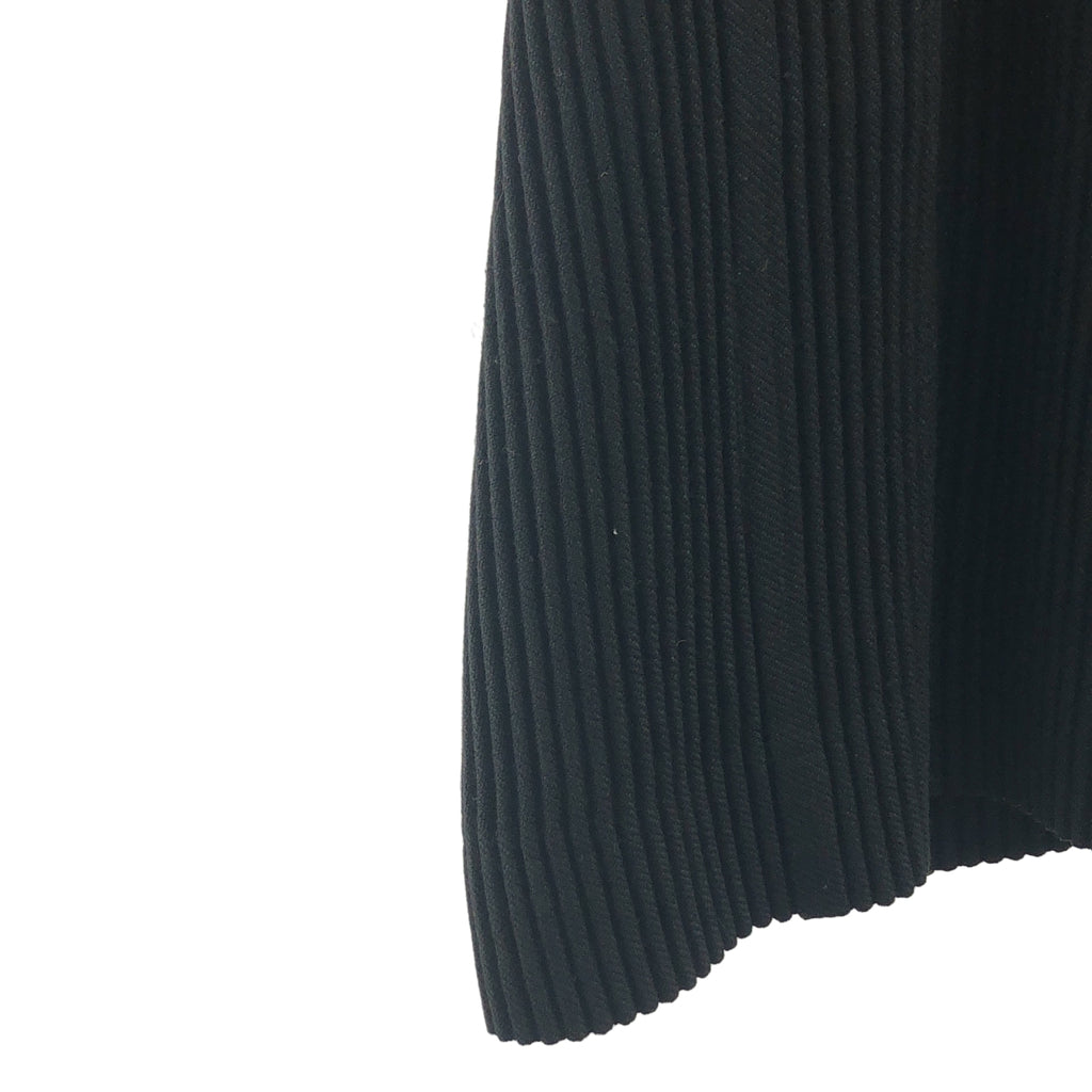 HOMME PLISSE ISSEY MIYAKE / オムプリッセイッセイミヤケ | 2016AW | ステンカラー プリーツコート | 2 | ブラック | メンズ