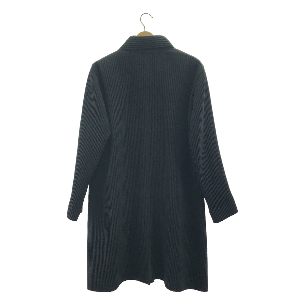HOMME PLISSE ISSEY MIYAKE / オムプリッセイッセイミヤケ | 2016AW | ステンカラー プリーツコート | 2 | ブラック | メンズ
