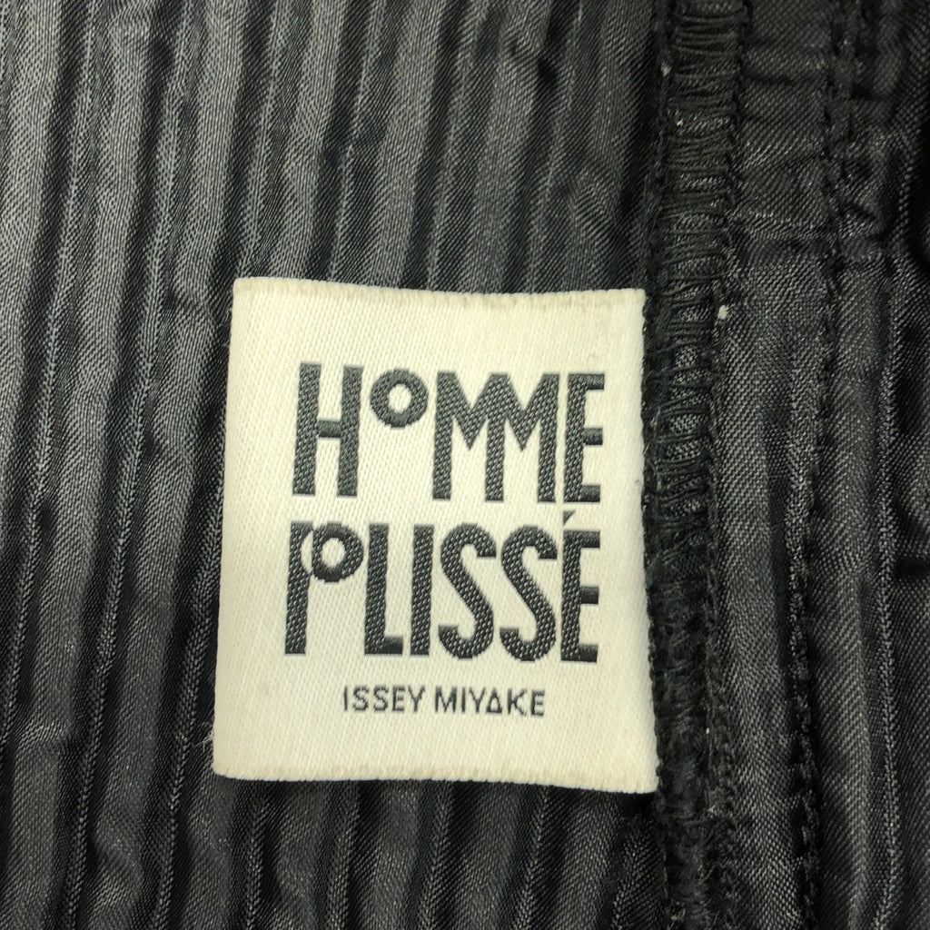 HOMME PLISSE ISSEY MIYAKE / オムプリッセイッセイミヤケ | 2016AW | ステンカラー プリーツコート | 2 | ブラック | メンズ