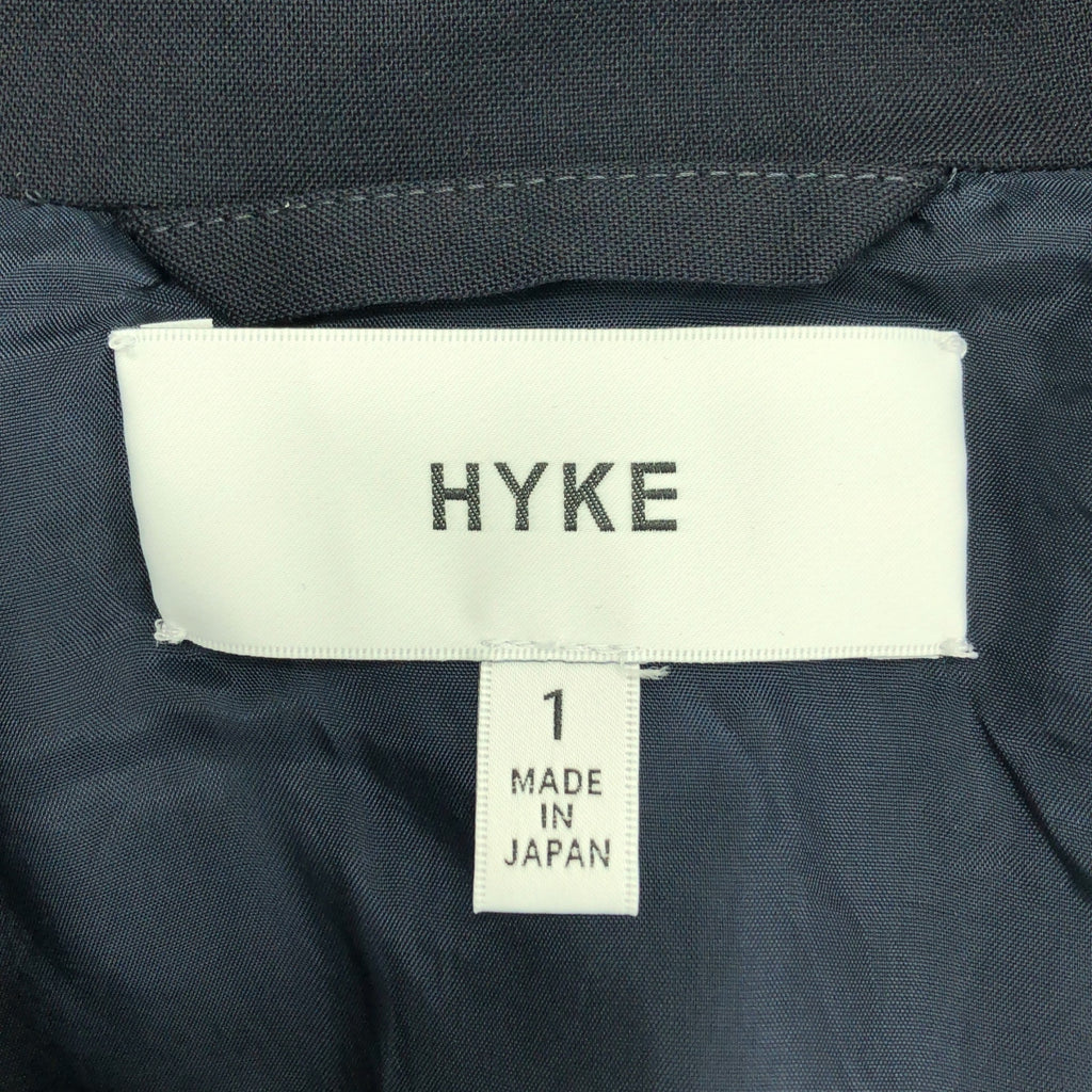 【美品】  HYKE / ハイク | ウール ロング トレンチ コート | 1 | ネイビー | レディース