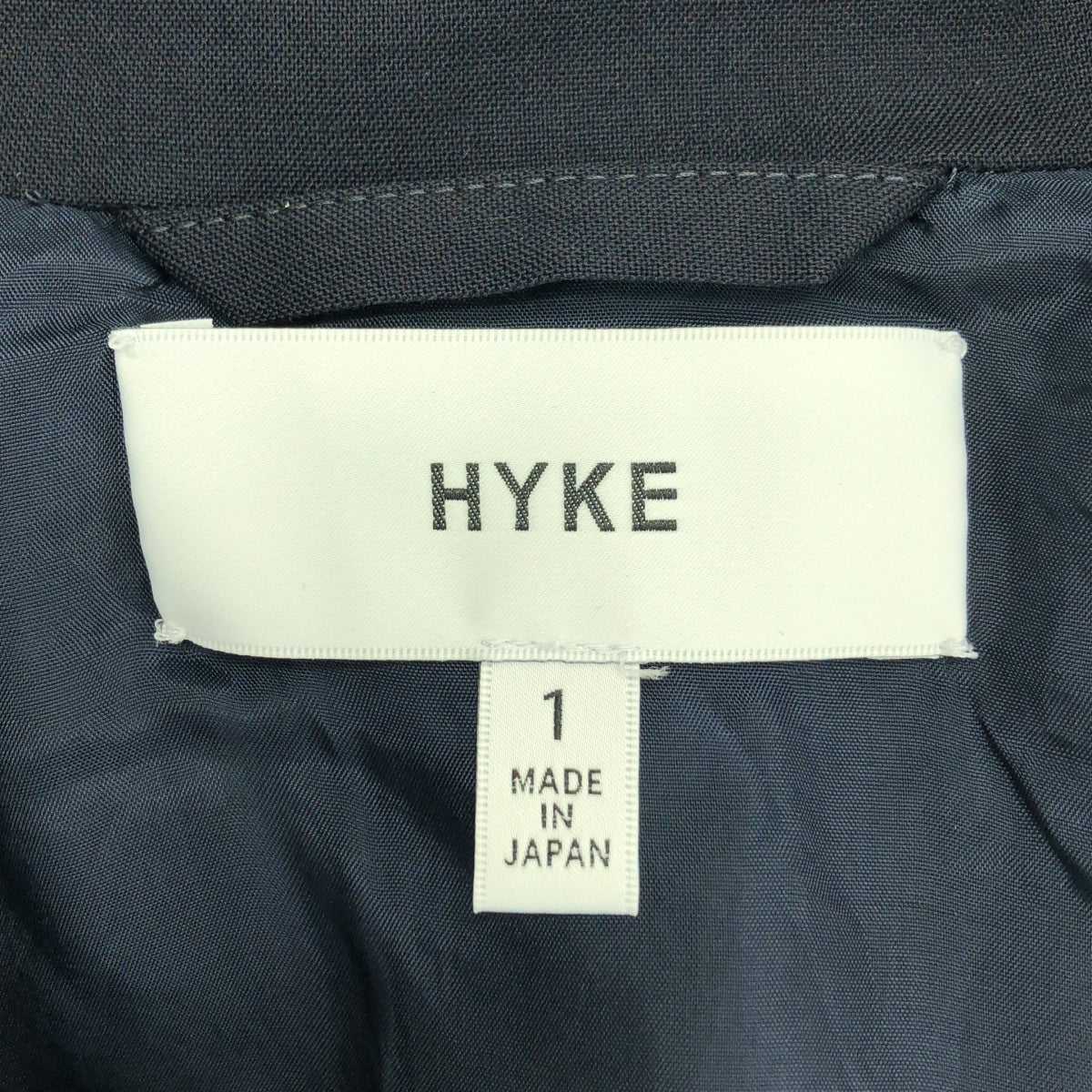 【美品】  HYKE / ハイク | ウール ロング トレンチ コート | 1 | ネイビー | レディース