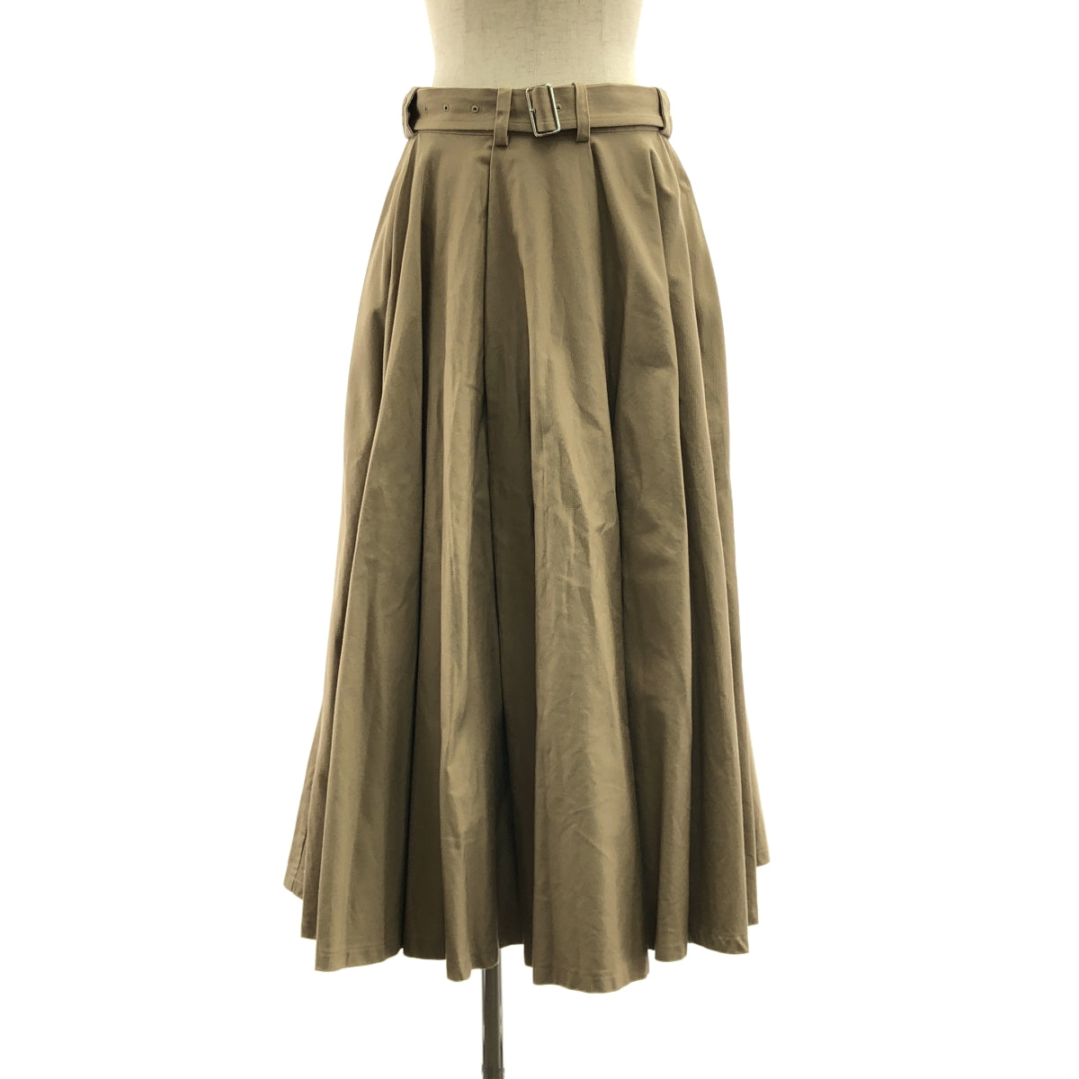 foufou / フーフー | new big flare trench skirt ベルテッド ニュービッグ フレア トレンチスカート | 0 | ベージュ | レディース