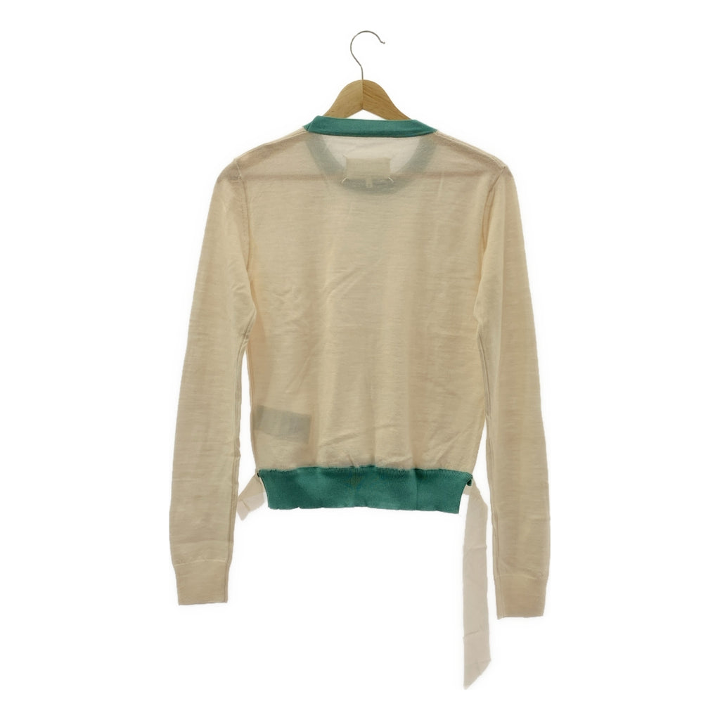 Maison Margiela | 彩色滾邊高針羊毛圓領針織衫 | S 碼 | 女款