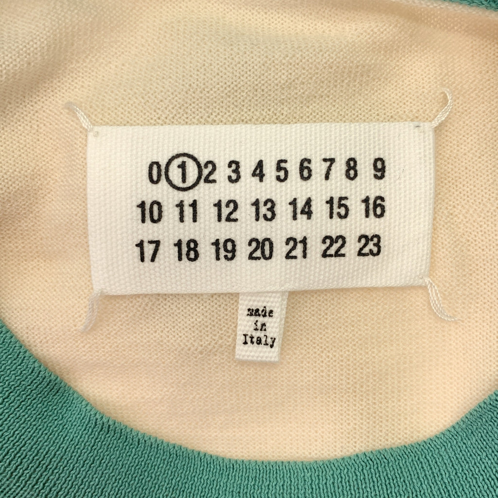 Maison Margiela | 彩色滾邊高針羊毛圓領針織衫 | S 碼 | 女款