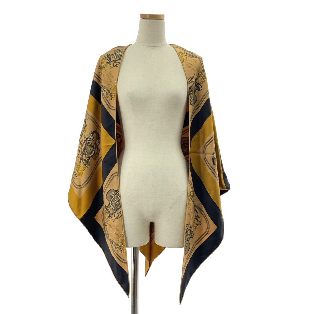 HERMES / エルメス | BRIDES de GALA トライアングルジェアン シルク スカーフ ストール / H572037S |