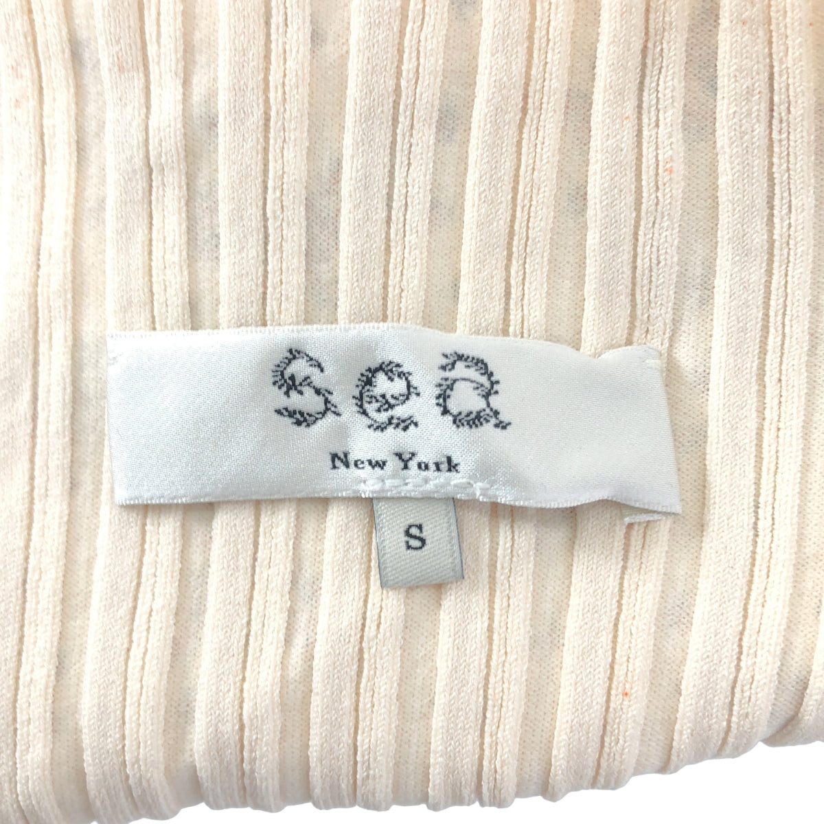 海紐約 | 羅紋印花混合材質高領上衣 |