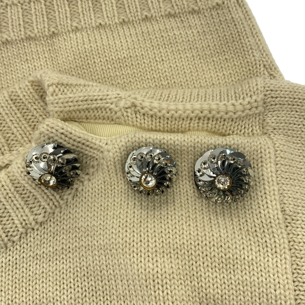 Louis Vuitton / ルイヴィトン | ビジュー 装飾 スリット サマー ニット セーター | XS | レディース