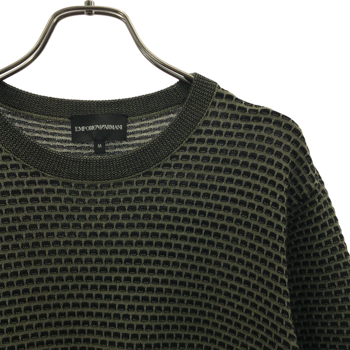 EMPORIO ARMANI / エンポリオアルマーニ | クルーネック サマー ニット カットソー | M | メンズ