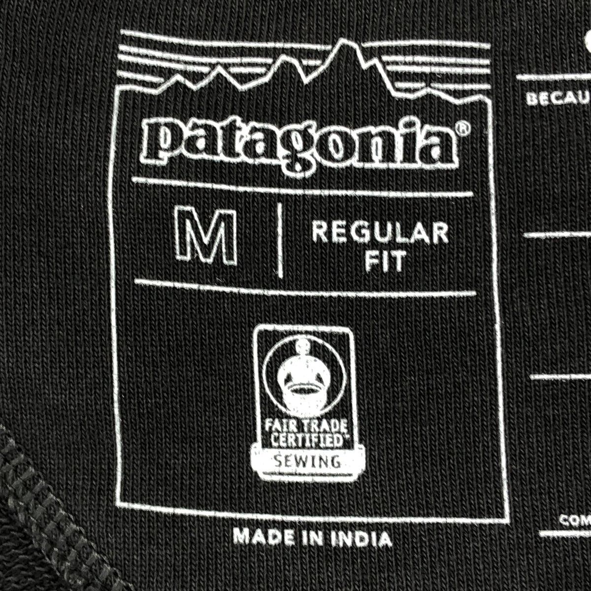 Patagonia / 파타고니아 | 코튼 로고 프린트 스웨트 | M | 차콜 | 남성
