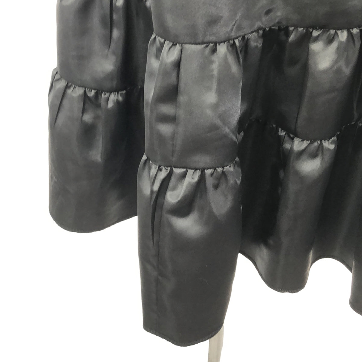 [品相良好] COMME des GARCONS COMME des GARCONS / Comme des | 2008AW |無袖 Gobelin 圖案荷葉邊連身裙 | SS |黑色 |女性的