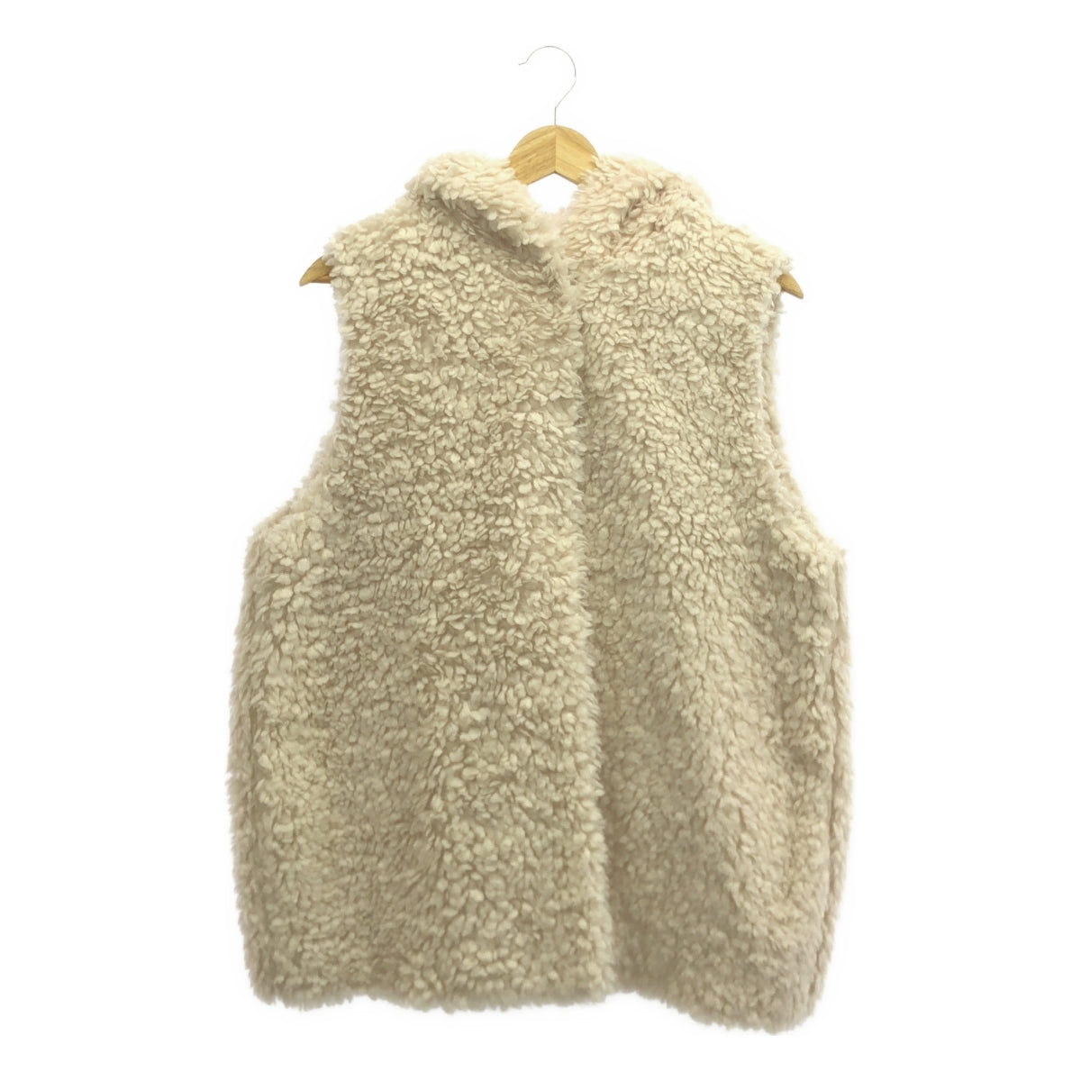 yori / yori | Poodle hood gilet vest | F | White | Women's