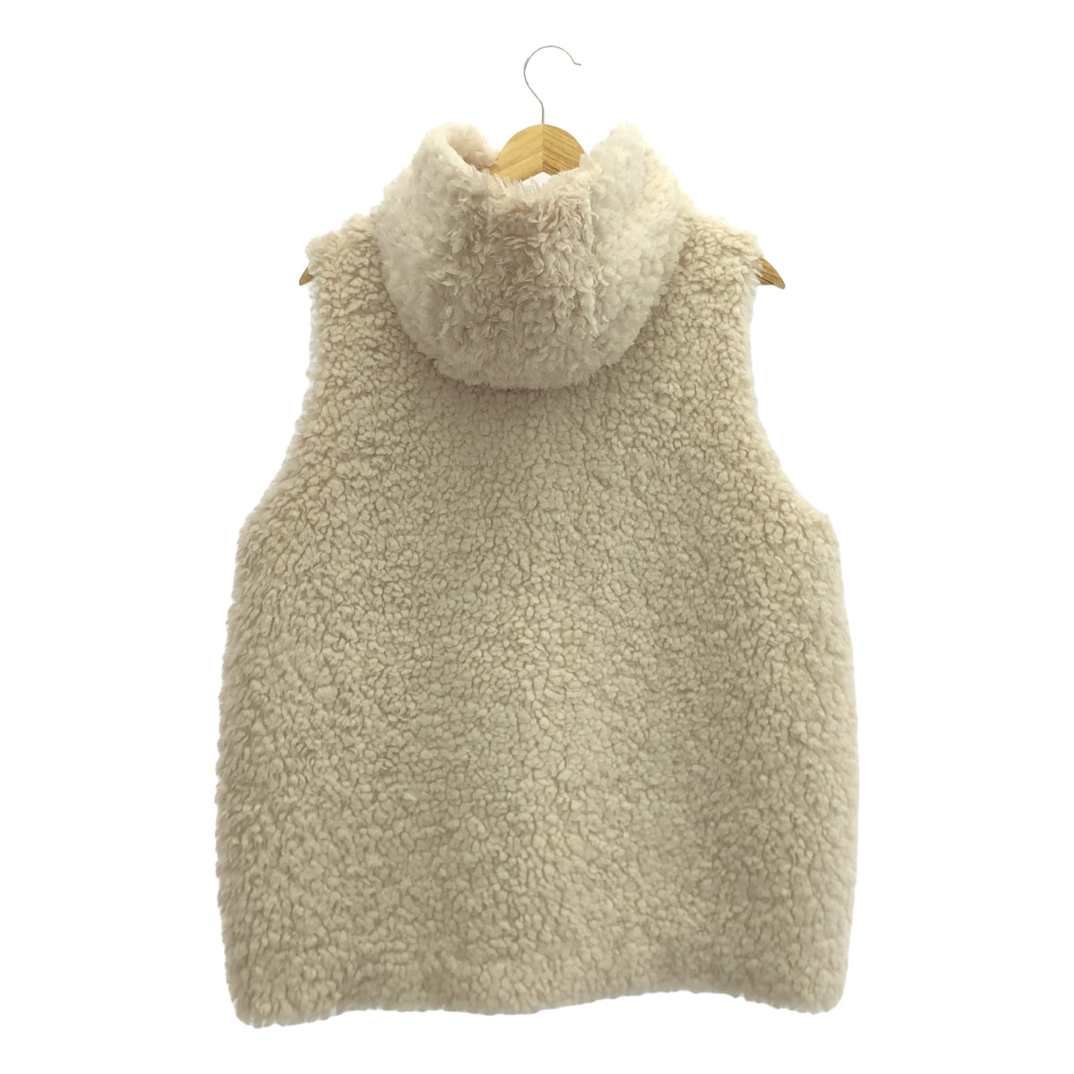 yori / yori | Poodle hood gilet vest | F | White | Women's