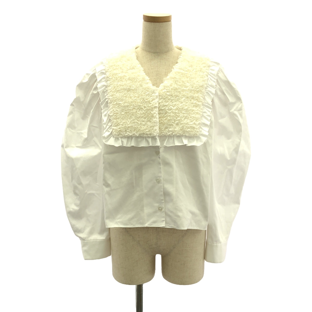 LUDLOW | Palmier Volume Frill Blouse | 1 | Women's